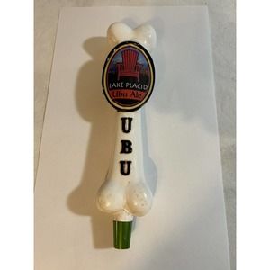 LAKE PLACID NY Pub And Brewery UBU ALE Figural Beer Tap Handle Dog Bone Rare